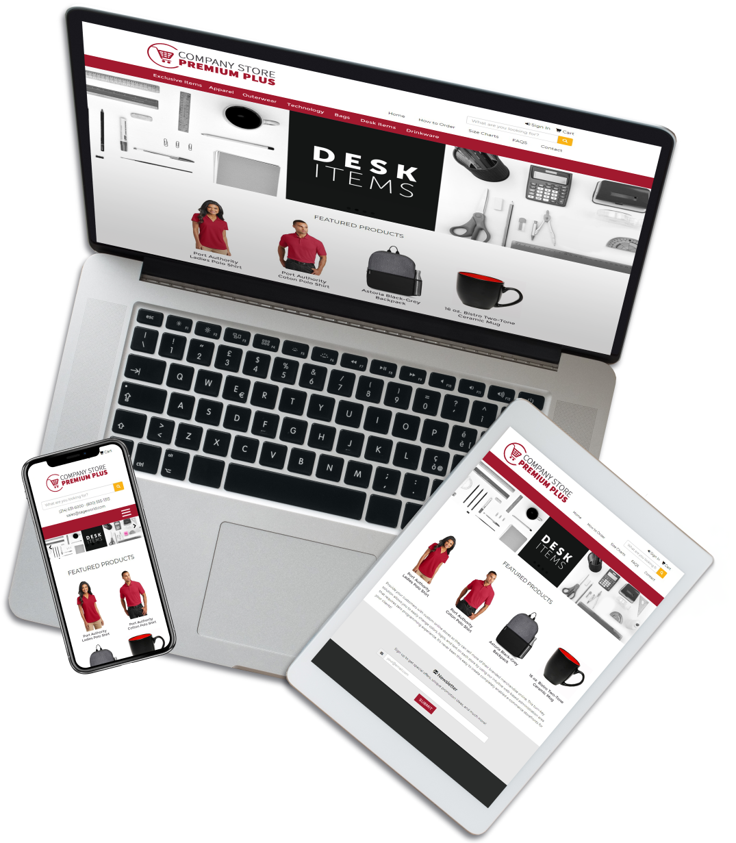 Devices with a Company Store displayed